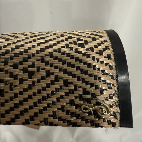 Jessica Simpson Boho Woven Block Heel Sandals Black Strap Size 8.5 - Picture 7 of 10